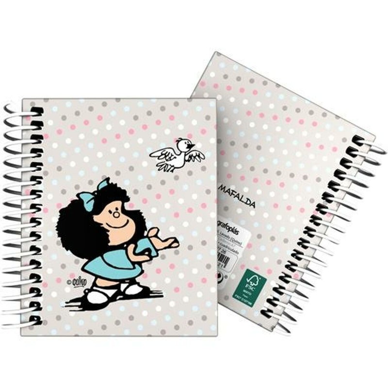 Quaderno Mafalda Bird Multicolore A7 100 fogli