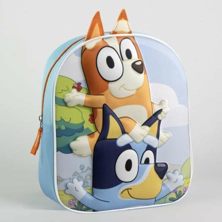 Zaino Scuola 3D Bluey Azzurro
