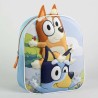 Zaino Scuola 3D Bluey Azzurro