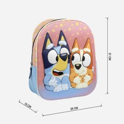 Zaino Scuola 3D Bluey Rosa 25,0 x 31,0 x 10,0 cm