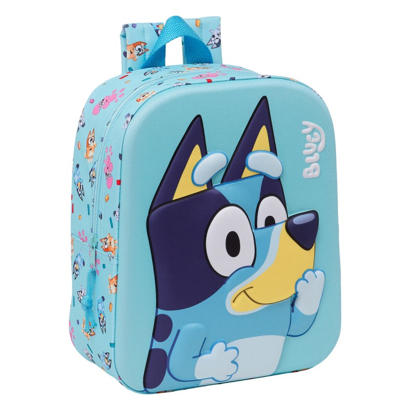 Zaino Scuola Bluey Blu cielo 22 x 27 x 10 cm 3D Zaino Scuola Bluey Blu cielo 22 x 27 x 10 cm 3D