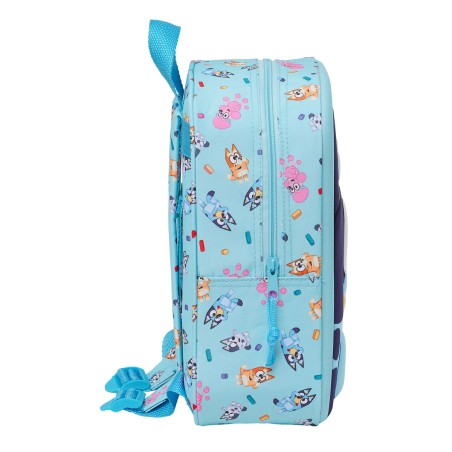 Zaino Scuola Bluey Blu cielo 22 x 27 x 10 cm 3D