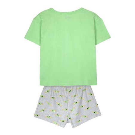 Pigiama Estivo The Mandalorian Verde Verde Chiaro Donna