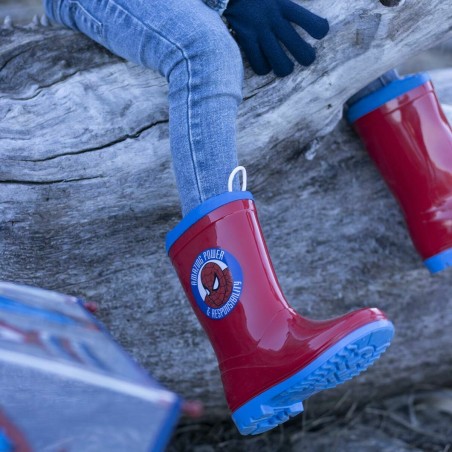 Stivali da pioggia per Bambini Spider-Man Rosso
