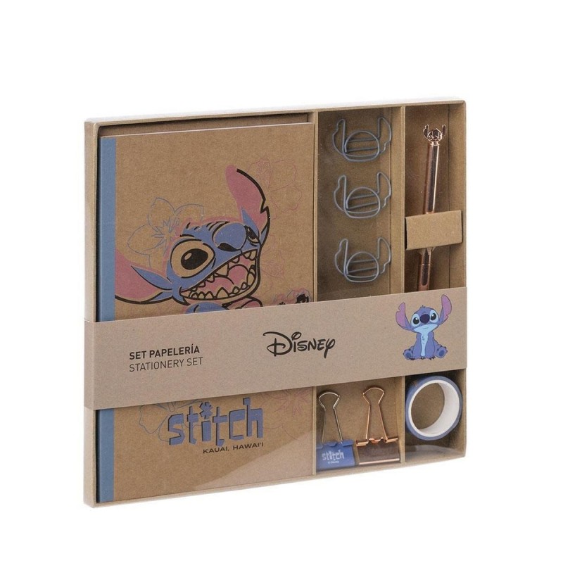 Set di Cancelleria Stitch 10 Pezzi Azzurro Set di Cancelleria Stitch 10 Pezzi Azzurro