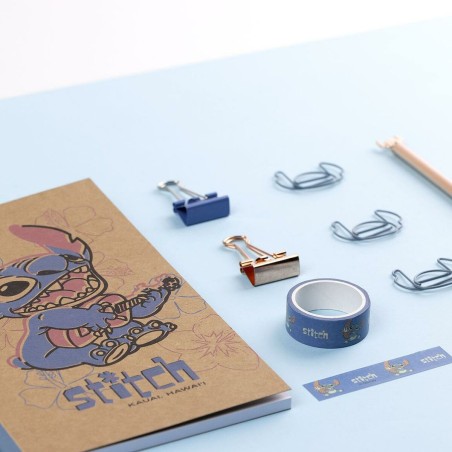 Set di Cancelleria Stitch 10 Pezzi Azzurro