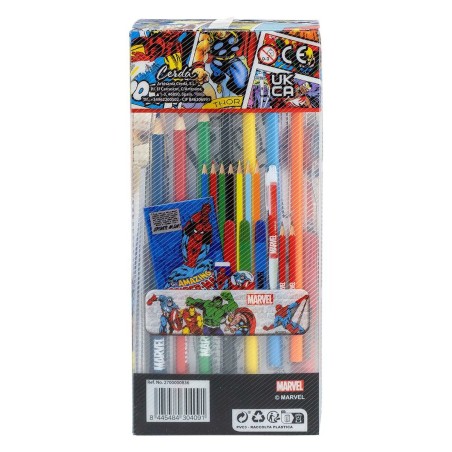 Set Scuola Marvel 16 Pezzi Rosso