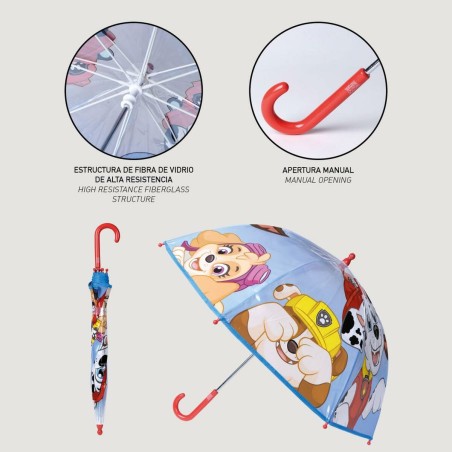 Ombrelli The Paw Patrol Multicolore PoE Ø 71 cm 45 cm