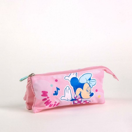 Astuccio Scuola Minnie Mouse Rosa 12 x 3 x 22,5 cm