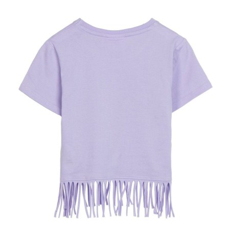 Maglia a Maniche Corte per Bambini Minnie Mouse Viola