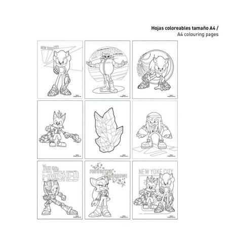 Set di Cancelleria Sonic Viola