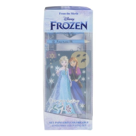 Set di Cancelleria Frozen 24 Pezzi Azzurro