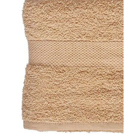 Telo da bagno Berilo 89658 Crema 80 % cotone 20 % Poliestere 70 x 130 cm (3 Unità)