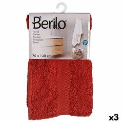 Telo da bagno Berilo 89666 Teja 80 % cotone 20 % Poliestere 70 x 130 cm (3 Unità)