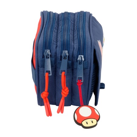 Portaoggetti Triplo Super Mario Trick Rosso Blu scuro 21,5 x 10 x 8 cm