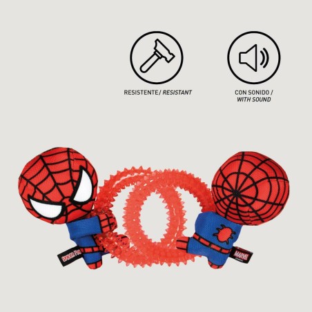 Giocattoli per cani Spider-Man   Rosso 7,0 x 12,5 x 18,5 cm (4 Unità)