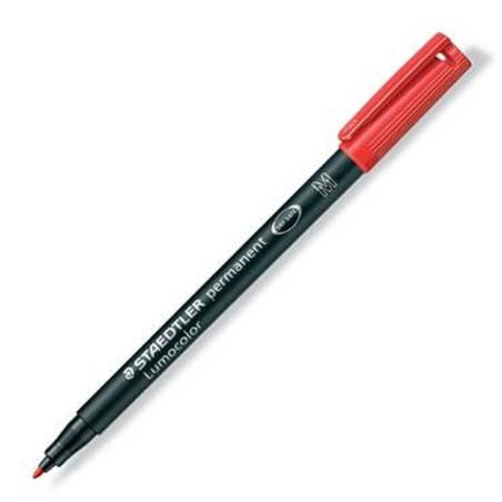 Marcatore permanente Staedtler Lumocolor 317-2 M Rosso (10 Unità)