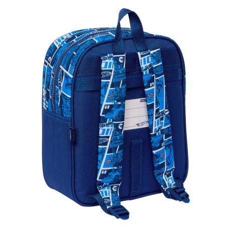 Zaino per Bambini Hot Wheels Sonny Blu Marino 22 x 27 x 10 cm