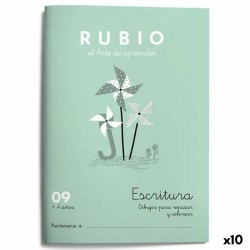 Quaderno di scrittura e calligrafia Rubio Nº09 A5 Spagnolo (10 Unità)