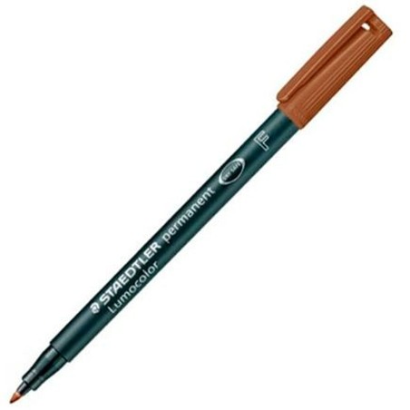 Marcatore permanente Staedtler Lumocolor Marrone (10 Unità)