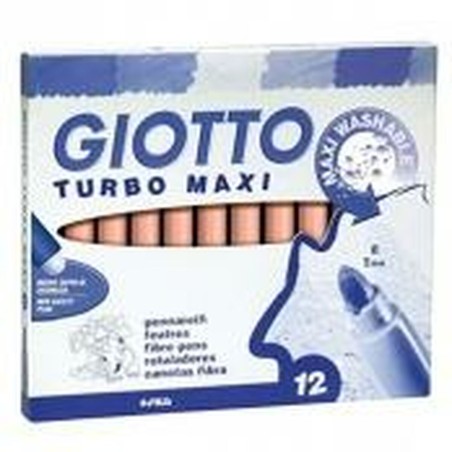 Set di Pennarelli Giotto Turbo Maxi Rosso (5 Unità)