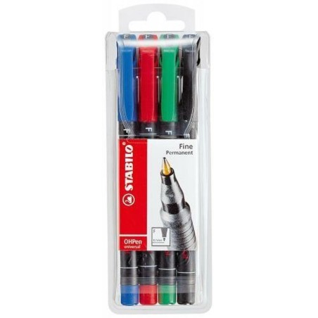 Set di Pennarelli Stabilo Oh Pen Multicolore 0,7 mm (5 Unità)