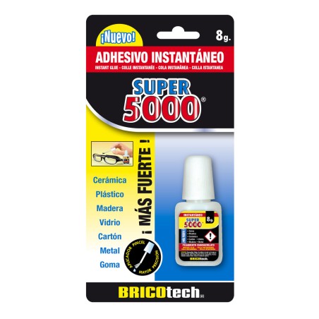 Adesivo Istantaneo Bricotech Super 5000 8 g (24 Unità)