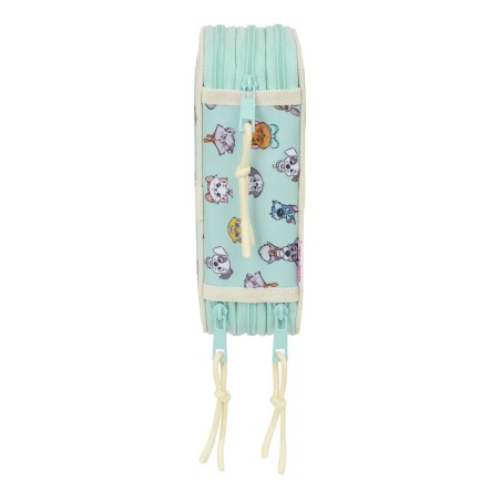 Astuccio per la Scuola con Accessori Disney Azzurro 12,5 x 19,5 x 5,5 cm 37 Pezzi