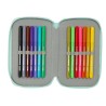 Astuccio per la Scuola con Accessori Disney Azzurro 12,5 x 19,5 x 5,5 cm 37 Pezzi