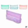 Astuccio Scuola Pincello 443 Azzurro Verde Viola Rosa 21 x 9 x 3 cm Pompon (12 Unità)