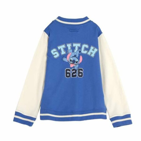 Felpa senza Cappuccio Bambino Stitch Azzurro