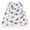 Felpa con Cappuccio da Bambina Stitch Beige