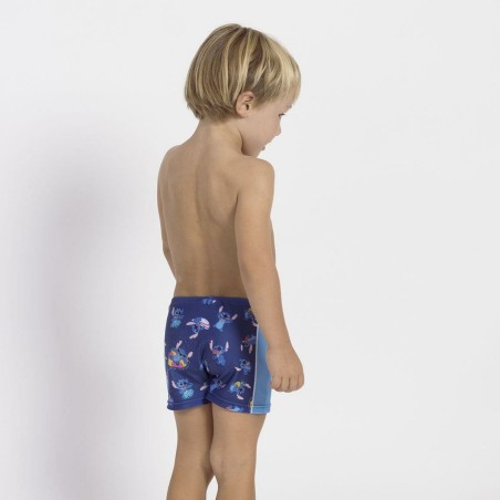 Costume da Bagno Boxer per Bambini Stitch Blu scuro