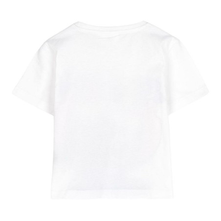 Maglia a Maniche Corte per Bambini Stitch Bianco
