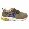 Scarpe Sportive con LED Jurassic Park Velcro Verde