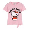 Maglia a Maniche Corte per Bambini Hello Kitty Rosa chiaro