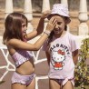 Maglia a Maniche Corte per Bambini Hello Kitty Rosa chiaro
