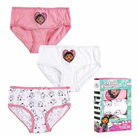 Confezione di Slip da Bambina Gabby's Dollhouse 3 Unità Multicolore