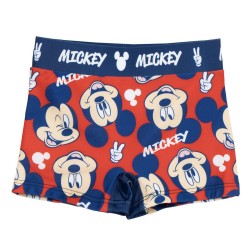 Costume da Bagno Boxer per Bambini Mickey Mouse Rosso