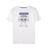 Maglia a Maniche Corte Uomo Stitch Bianco