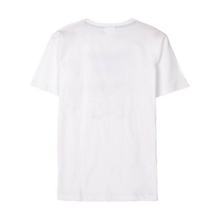 Maglia a Maniche Corte Uomo Stitch Bianco