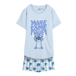 Pigiama Estivo Stitch Azzurro