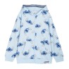 Felpa con Cappuccio da Bambina Stitch Azzurro Chiaro