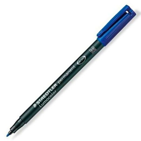 Marcatore permanente Staedtler Lumocolor 317-3 M Azzurro (10 Unità)