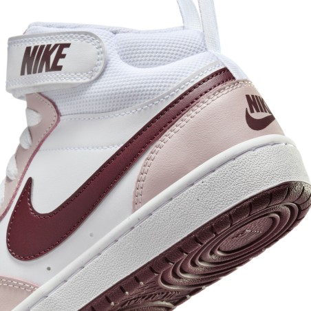 Scarpe da Tennis Casual Bambino Nike COURT BOROUGH MID 2 BG CD7782 118 Bianco