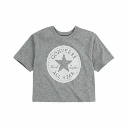 Maglia a Maniche Corte per Bambini Converse SIG CHUCK PATCH BOXY TEE Grigio