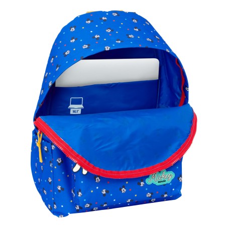 Zaino Scuola Mickey Mouse Clubhouse Good day Azzurro 31 x 43 x 13 cm