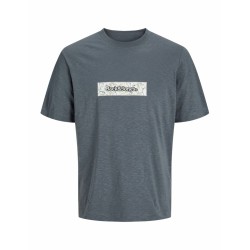 Maglia a Maniche Corte Uomo Jack & Jones JORSPLIT AOP BRANDING TEE 12272993 Grigio