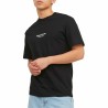 Maglia a Maniche Corte Uomo Jack & Jones JORVESTERBRO TEE SS 12240121 Nero