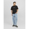 Maglia a Maniche Corte Uomo Jack & Jones JORVESTERBRO TEE SS 12240121 Nero